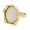 Opal Ring 585/000 (14 Karat) Gold aus zweiter Hand, getragen