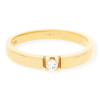 JuwelmaLux Ring 585/000 (14 Karat) Gold mit Brillant JL10-07-1973 52