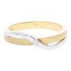JuwelmaLux Ring 585/000 (14 Karat) Weiß- und Gelbgold mit Brillant JL30-07-1004