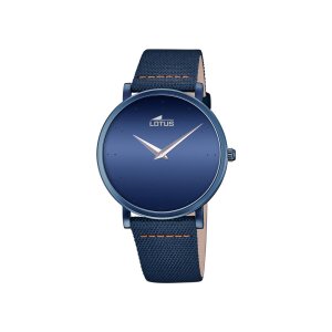 Lotus Herren Uhr L18781/2 Edelstahl Leder blau
