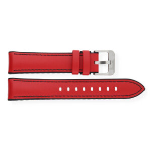 JuwelmaLux Uhrband JL38-10-0085 Leder/Silikon