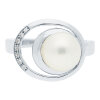 JuwelmaLux Ring 333/000 (8 Karat) Weißgold mit Süßwasserperle JL30-07-1016