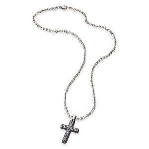 Save Brave Halskette SBN-BJORN Edelstahl mit Kreuz...