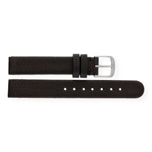JuwelmaLux Uhrband JL38-10-0143 Leder, schwarz