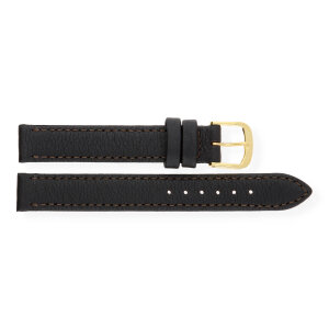 JuwelmaLux Uhrband JL38-10-0145 Leder, dunkelbraun