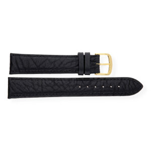 JuwelmaLux Uhrband JL38-10-0152 Leder, schwarz,...