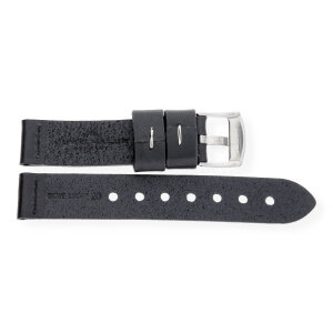 JuwelmaLux Uhrband JL38-10-0154 Leder, schwarz