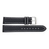 JuwelmaLux Uhrband JL38-10-0155 Leder, schwarz