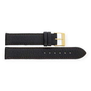 JuwelmaLux Uhrband JL38-10-0156 Leder, dunkelbraun