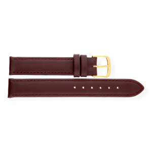JuwelmaLux Uhrband JL38-10-0167 Leder, Rotbraun