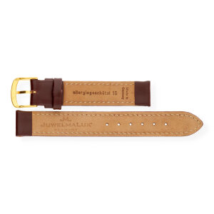 JuwelmaLux Uhrband JL38-10-0167 Leder, Rotbraun