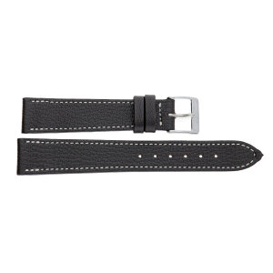 JuwelmaLux Uhrband JL38-10-0175 Leder, Dunkelbraun