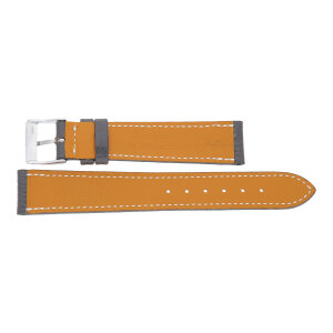 JuwelmaLux Uhrband JL38-10-0175 Leder, Dunkelbraun
