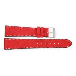 JuwelmaLux Uhrband JL38-10-0178 Leder, Rot