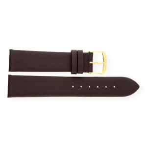 JuwelmaLux Uhrband JL38-10-0180 Leder, Dunkelbraun
