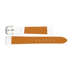 JuwelmaLux Uhrband JL38-10-0182 Leder, Weiß