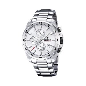 Festina Herren Uhr F20463/1 Chronograph Edelstahl
