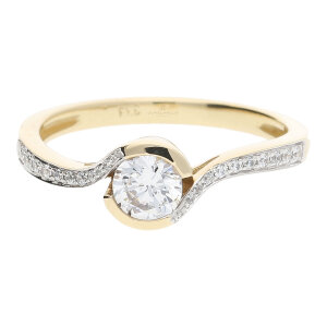 JuwelmaLux Ring 333 Gold mit synth. Zirkonia JL10-07-2020