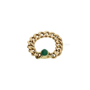 Ring 585/000 (14 Karat) Gold mit Smaragd & Diamanten...