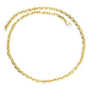 JuwelmaLux Halskette 925 Silber vergoldet Anker JL15-05-0079