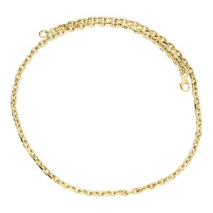 JuwelmaLux Halskette 925 Silber vergoldet Anker JL15-05-0080