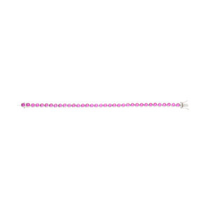 JuwelmaLux Armband 925/000 Sterling Silber pinker synth...