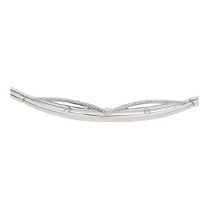 JuwelmaLux Collier 925/000 Sterling Silber mit synth...
