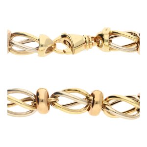 JuwelmaLux Armband 585 Tricolor, Gold, Rotgold,...