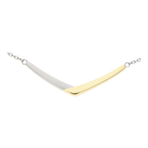 Boccia Collier 08046-02 Titan Bicolor Gold plattiert