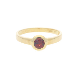 JuwelmaLux Ring 333/000 (8 Karat) Gold mit Granat...