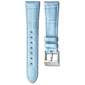 Swarovski Uhrenband 5130899 O_ CLASS Leder blau mit Croco...