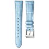 Swarovski Uhrenband 5130899 O_ CLASS Leder blau mit Croco Muster