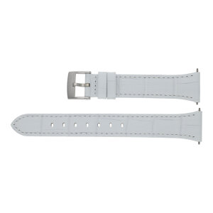 Swarovski Uhrenband 5099141 O-Dressy Leder weiß mit Kroko Muster