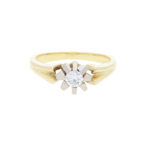 Ring Gold und Weißgold 585 Brillant Second Hand...