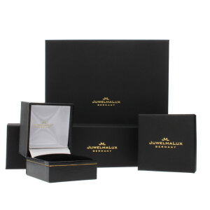 JuwelmaLux Ring 585 Wei&szlig;gold mit Smaragd und...