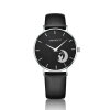 Sternzeit Armbanduhr Mondkind A14360101-001 Leder, schwarz