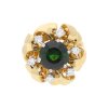 Turmalin Ring Gold und Weißgold 750 Diamanten Second Hand 25320474 getragen