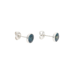 JuwelmaLux Ohrstecker 333 Weißgold Blautopas London...