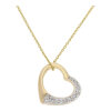 JuwelmaLux Anhänger 333/000 (8 Karat) Gold Herz mit Diamant JL30-02-1422