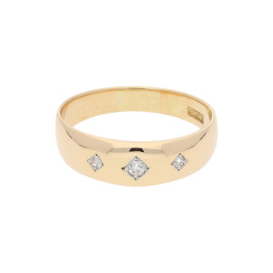 Roségold Ring für Damen aus zweiter Hand mit Diamanten 585/000 (14 Karat) getragen 25320411