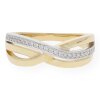 JuwelmaLux Ring 333/000 (8 Karat) Gelb- und Weißgold mit synth. Zirkonia JL10-07-0138