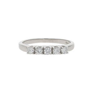 JuwelmaLux Ring 585/000 (14 Karat) Weißgold mit Diamanten JL30-07-1464