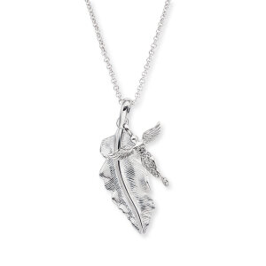 Engelsrufer Halskette Silber ERN-FEDER-ANGEL-ZI