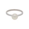 JuwelmaLux Perlen Ring 585 Weißgold mit Süßwasser Zuchtperle JL10-07-2509