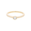 Ring mit Diamant 585/000 (14 Karat) Gelbgold aus zweiter Hand, getragen 52