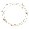 JuwelmaLux Halskette 585/000 (14 Karat) Gold Amethyst,Citrin & Blautopas JL34-05-0033 90 cm