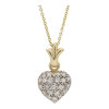 JuwelmaLux Anhänger 585/000 (14 Karat) Gold Herz mit Diamanten JL30-02-1652