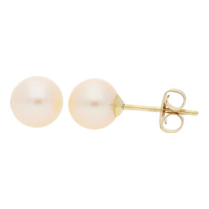 JuwelmaLux Damen Perlen Ohrringe Gold 333...