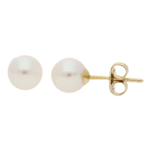 Perlenohrringe Gold 333 Akoya Zuchtperle JL10-06-2576...