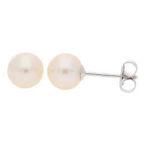 JuwelmaLux Perlen Ohrringe 333 Weißold mit Süßwasser Zuchtperle JL10-06-2577